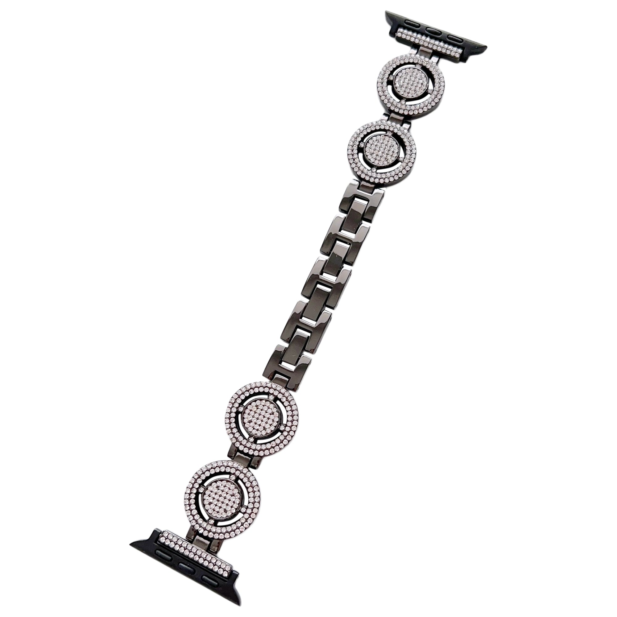For Apple Watch Ultra Ultra 2 49mm Series 9 8 7 45mm 6 5 4 SE SE (2022) (2023) 44mm 3 2 1 42mm Rhinestone Metal Bracelet Replacement Wrist Band Watch Strap For Apple Watch Ultra Ultra 2 49mm Series 9 8 7 45mm 6 5 4 SE SE (2022) (2023) 44mm 3 2 1 42mm Rhinestone Metal Bracelet Replacement Wrist Band Watch Strap